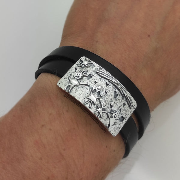 BRANSOLETKA Z RYSUNKU DZIECKA - DESZCZ ❤❤❤