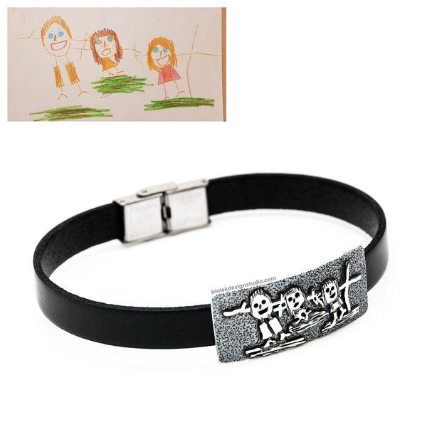 BRANSOLETKA Z RYSUNKU DZIECKA - TRZY PALCE :)