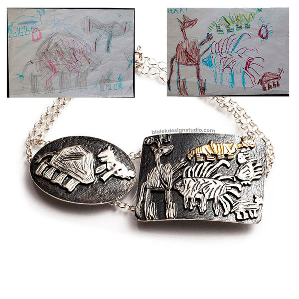 CUSTOM BRACELET FROM CHILD'S DRAWING - THE MENAGERIE